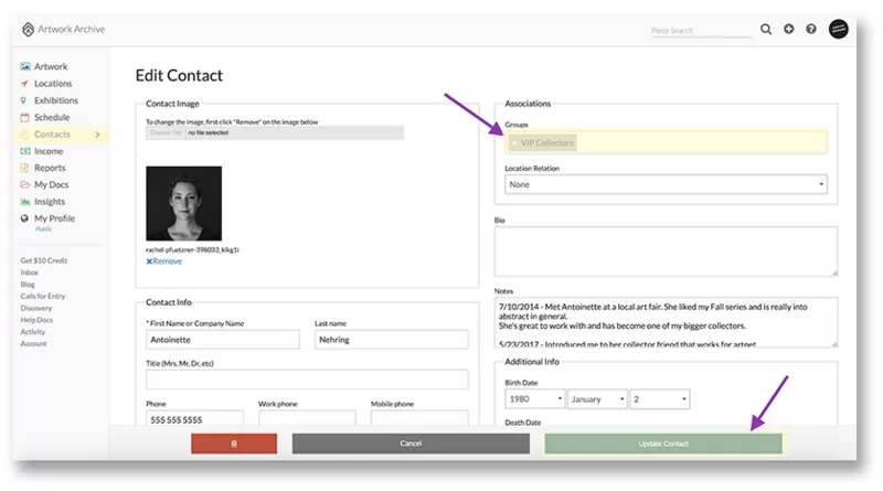 Художники используют CRM Artwork Archive, чтобы работать эффективнее и процветать