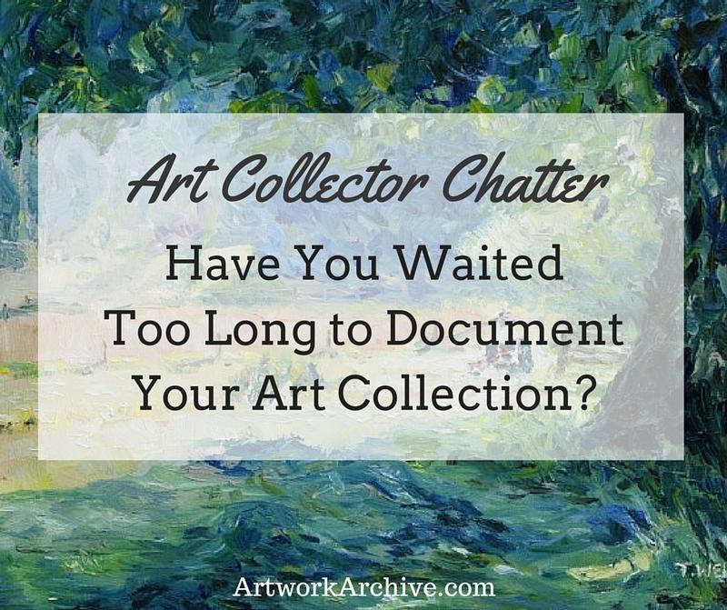 Когда вы должны начать документировать свою коллекцию произведений искусства?