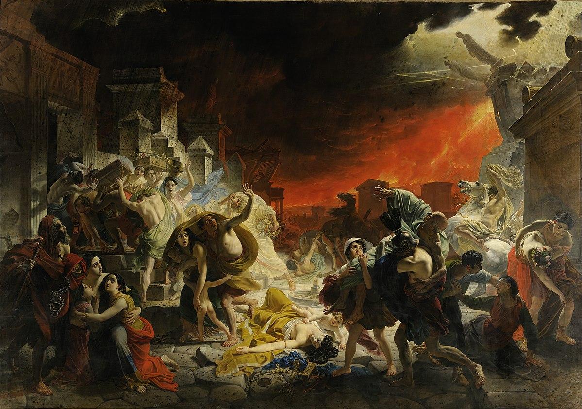 "Hari Terakhir Pompeii" Bryullov. Mengapa ini karya agung?