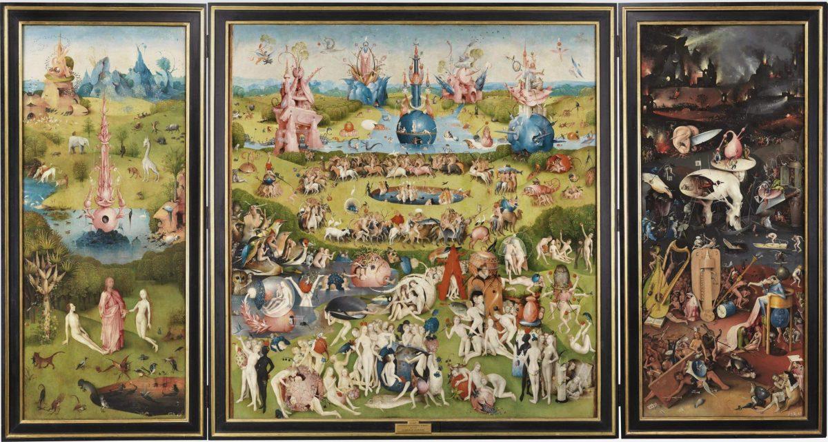 Panduan untuk lukisan Bosch "Garden of Earthly Delights".
