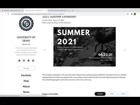 Выпуск функции: онлайн-выставки и архив выставок для организаций