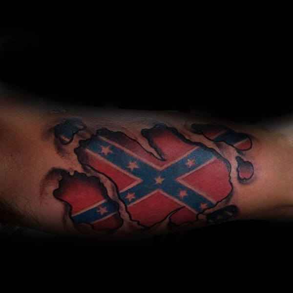 100+ татуировок флага повстанцев гордости нации для всех
