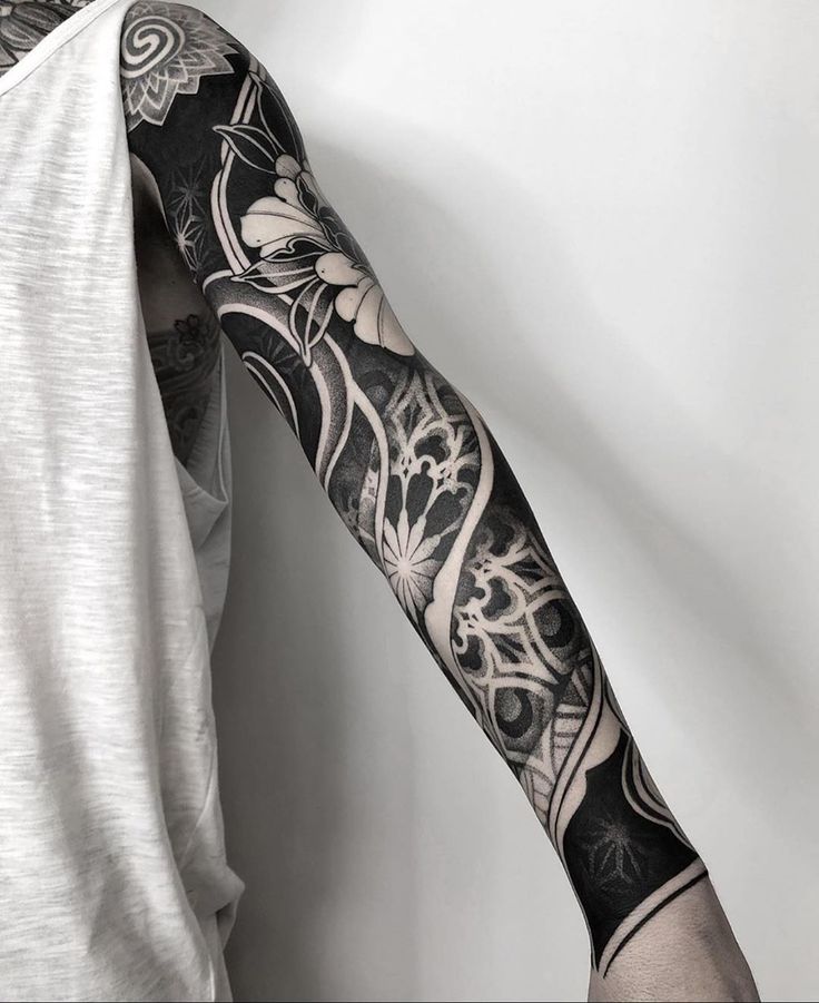 110 ir daugiau populiarių milžiniškų rankų tatuiruočių idėjų