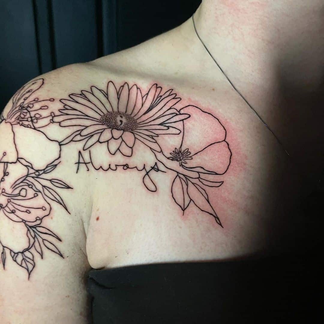 30 Best Aster Flower Tattoo Design Ideas (Updated 2022) .