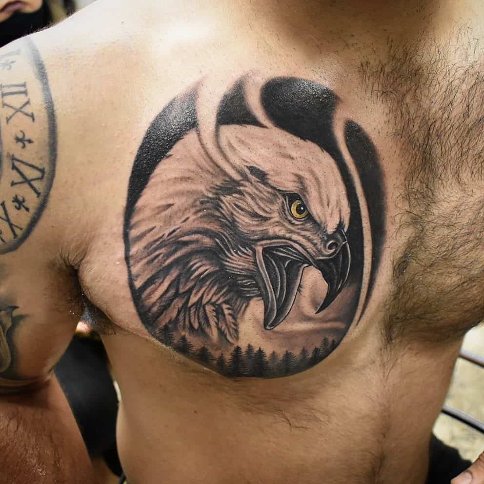 Más de 30 ideas de diseños de tatuajes de águilas (y lo que significan)  Tatto