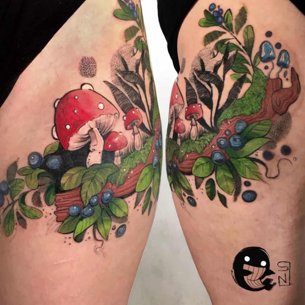 30+ удивительных идей дизайна татуировки грибов (и что они означают)