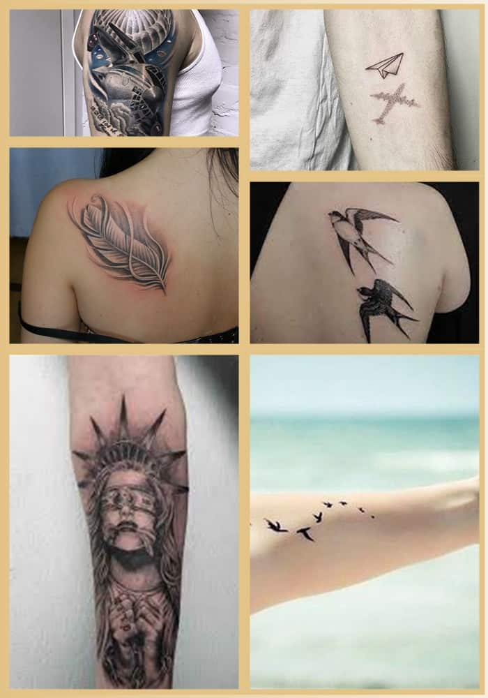 Vairāk nekā 60 tetovējumi, kas simbolizē brīvību (2022. gada atjauninājums)