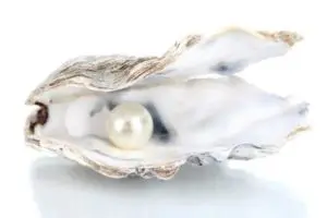 Cерьги с морским жемчугом