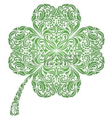 Lide konsepsyon penti Celtic - Foto Celtic Leaf Clover Foto
