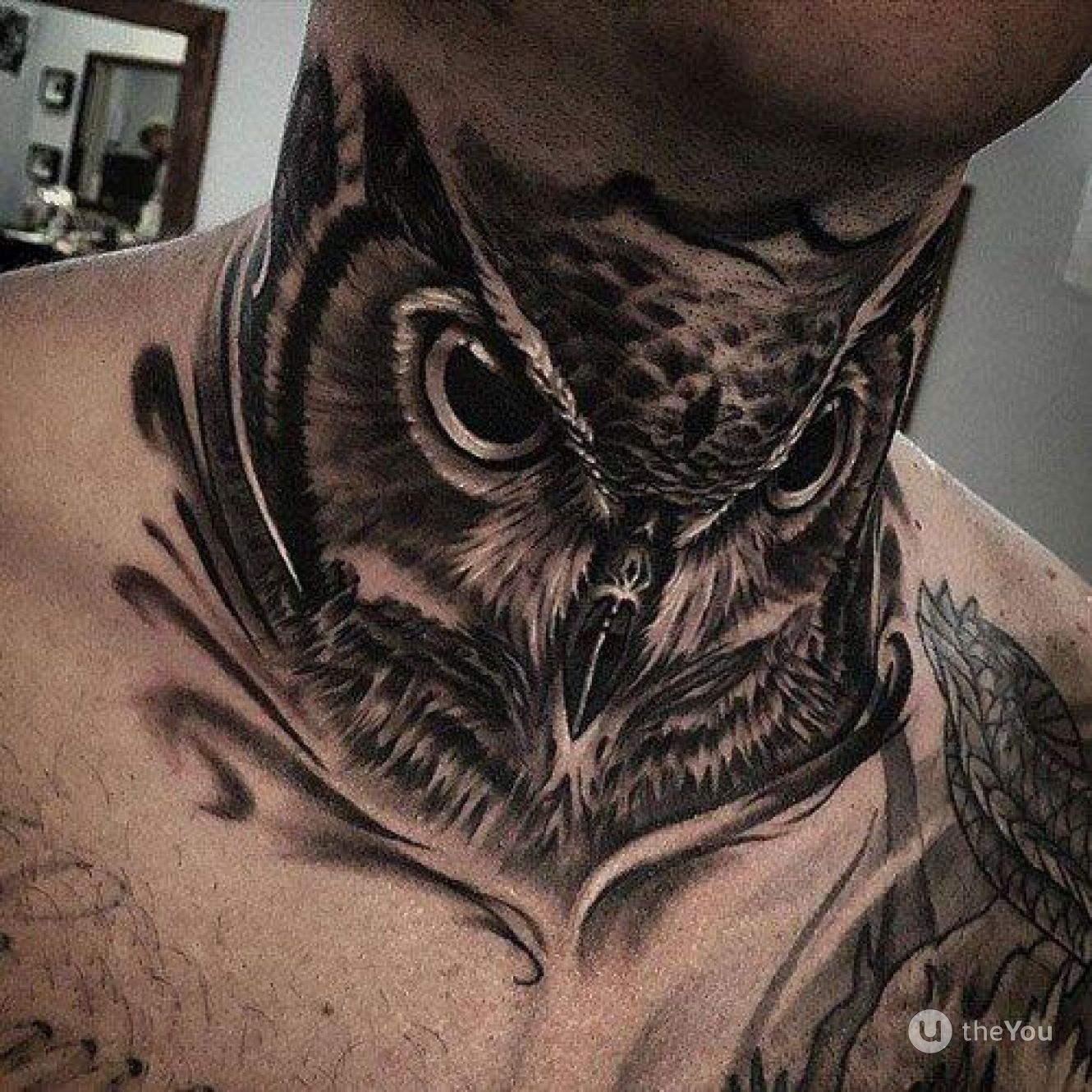 Крутая и страшная татуировка сова изображения со смыслом
