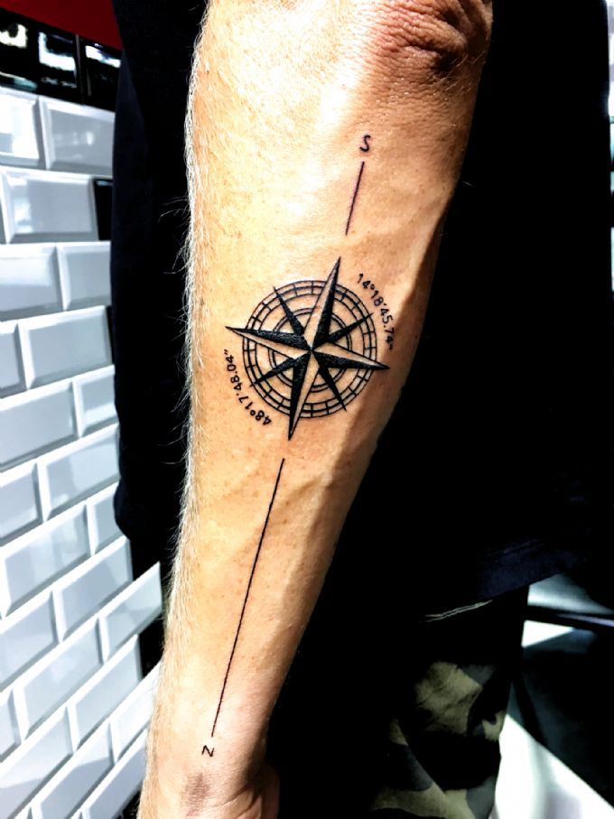 Cool, simple forearm tattoos for men