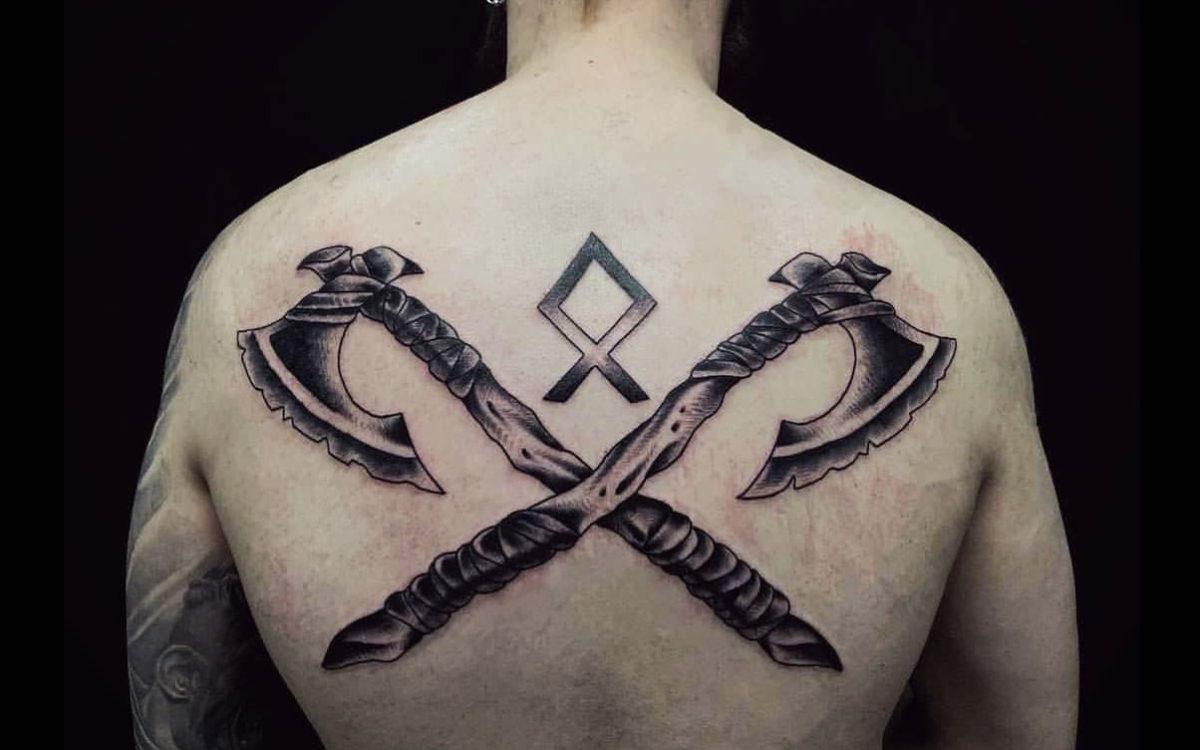 Best Viking Ax Tattoo