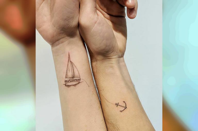 Puzzle de tatouage de couple – Petites idées d'images pour les couples