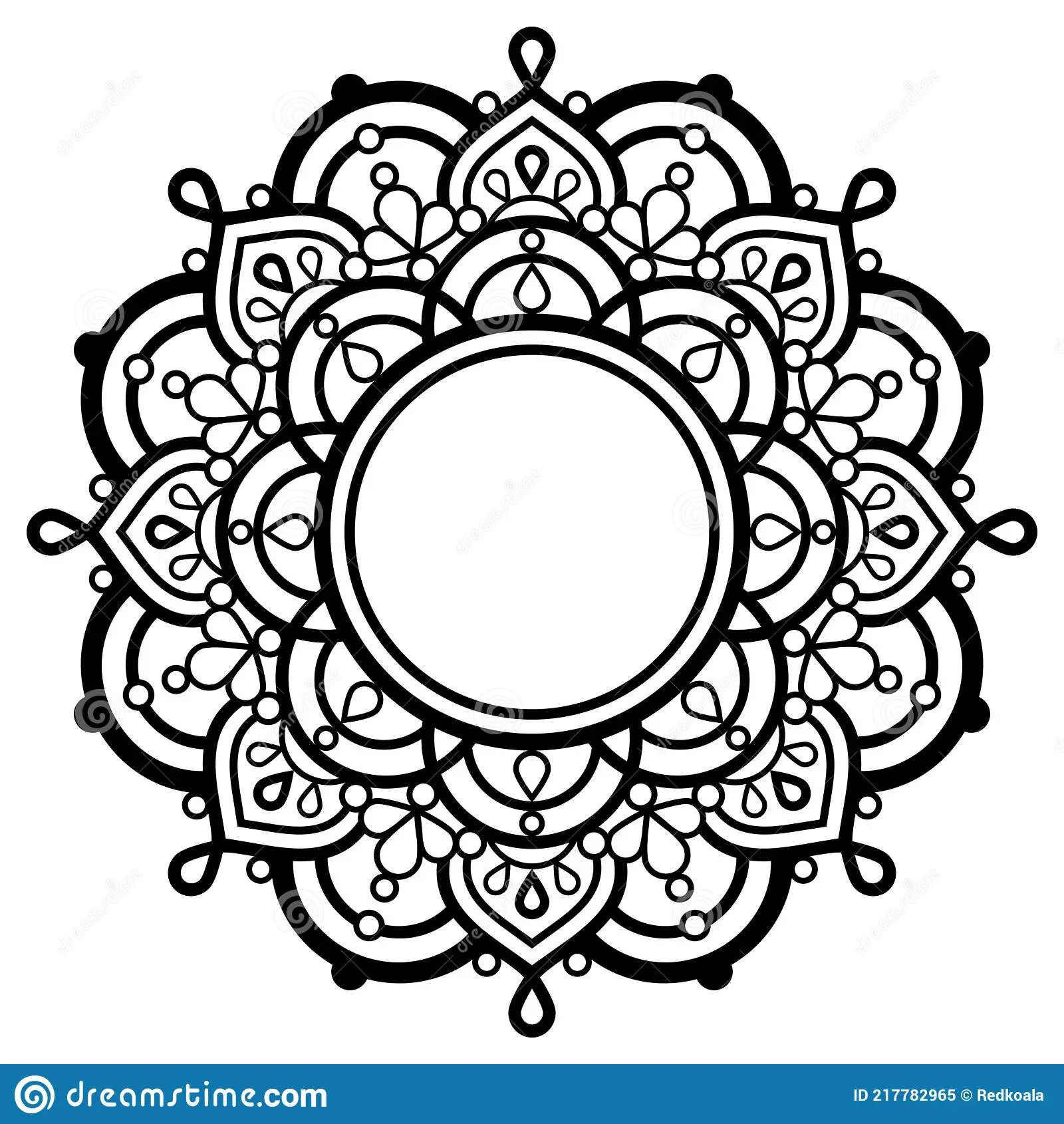 Conception de tatouage de mandala géométrique cool!