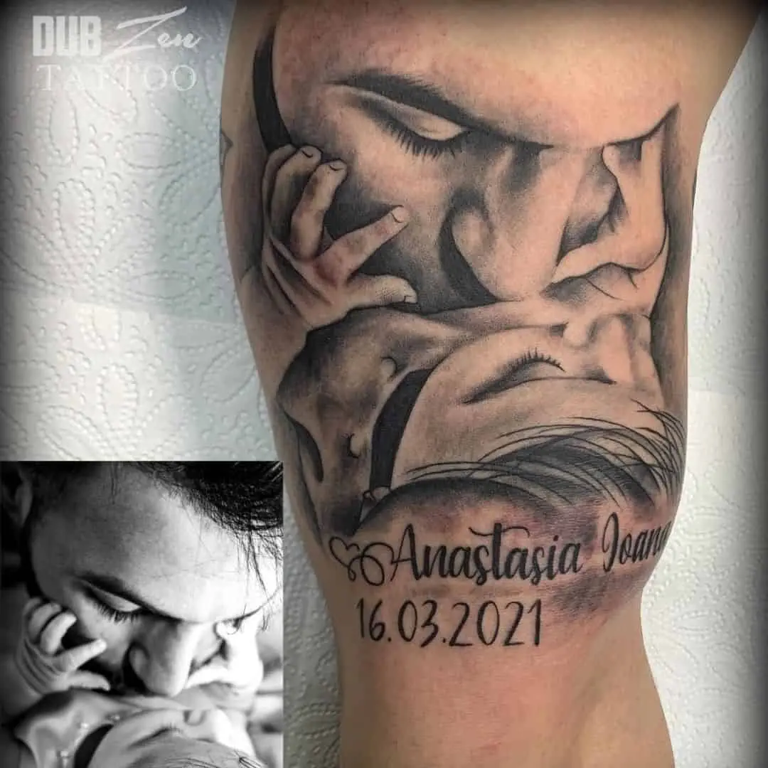 Canllaw Tatŵ Tad a Merch: 80+ Syniadau Dylunio Gorau