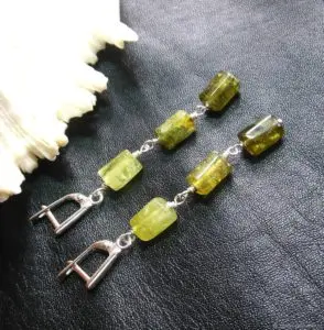 Серьги с гранатом