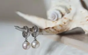 Серьги с речным жемчугом
