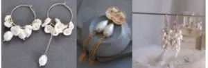 Серьги с речным жемчугом