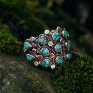 Серебряные кольца с бирюзой