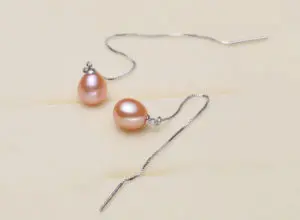 Серебряные серьги с жемчугом