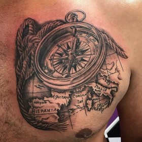 tattoo compass air a 'bhroilleach