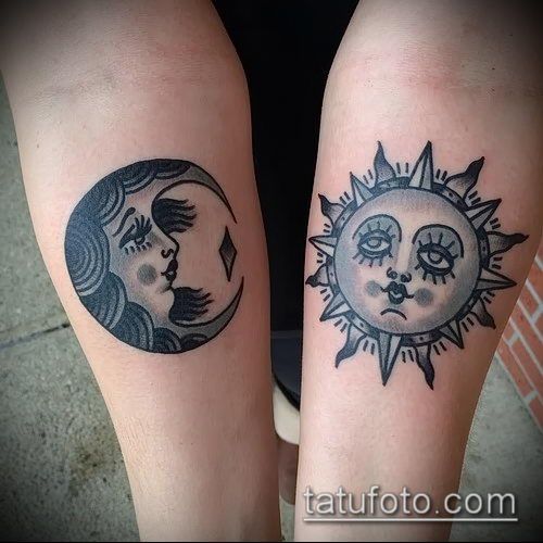 太陽和月亮紋身的意義和47個最佳設計理念
