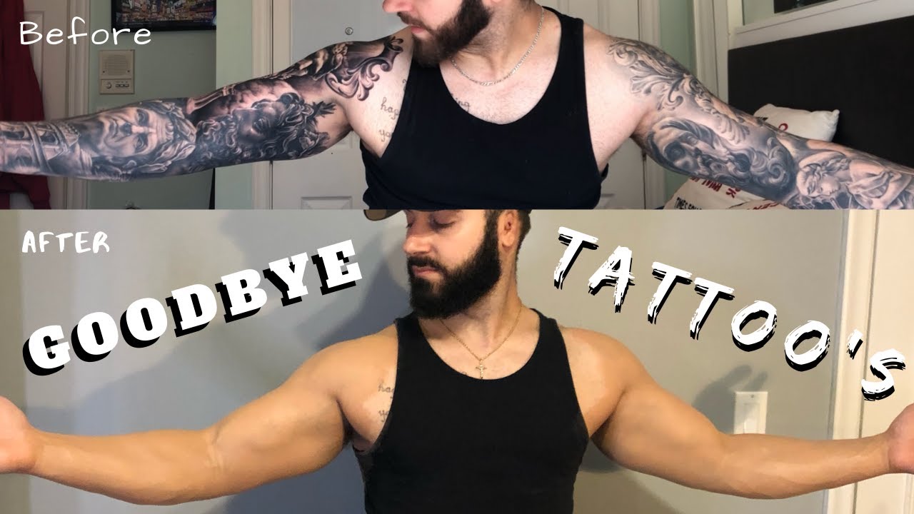 Kas nutinka tatuiruotėms, kai priaugate raumenų?