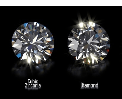Diamond vs. Cubic zirconium: bawo ni a ṣe le ṣe iyatọ?