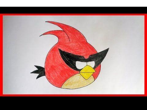 Как нарисовать Angry Birds, Super Red Bird