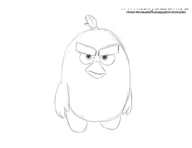 Как нарисовать Angry Birds в кино (Крутые птицы)