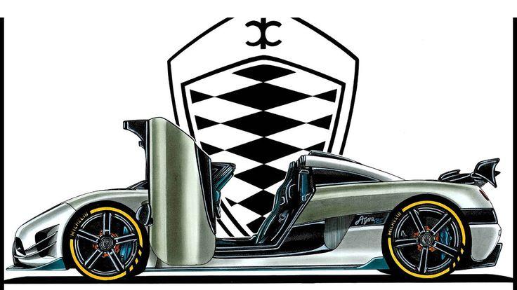 Com dibuixar un cotxe Koenigsegg Agera