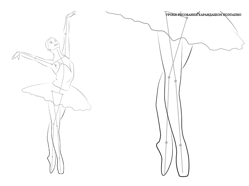 Как нарисовать балерину