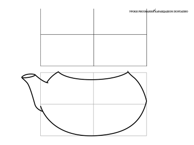 Как нарисовать чайник карандашом поэтапно
