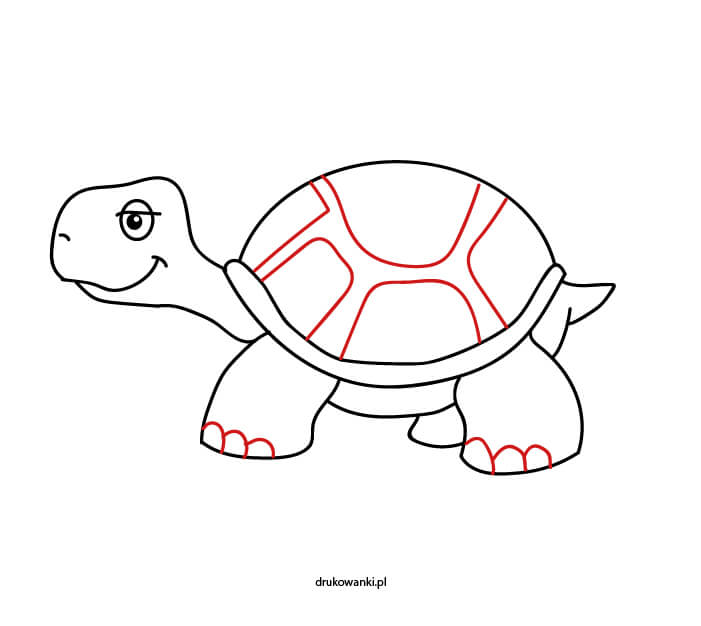 Как нарисовать черепаху видео