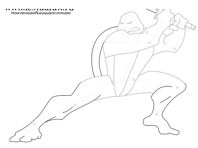 Как нарисовать черепашку ниндзя