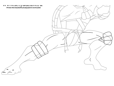 Как нарисовать черепашку ниндзя