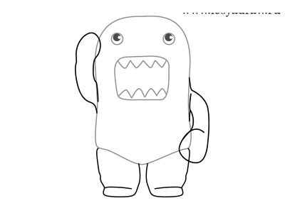 Как нарисовать Domo-Kun