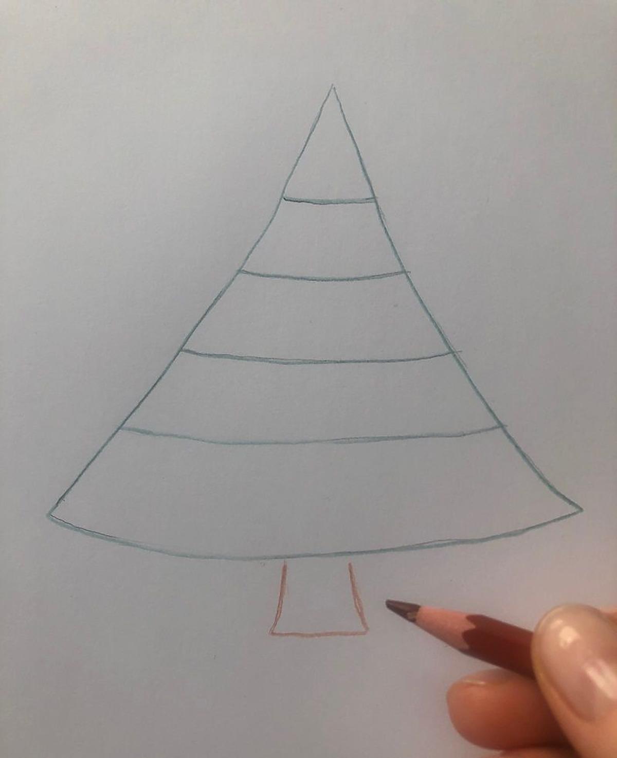 Как нарисовать елку — пошаговая инструкция