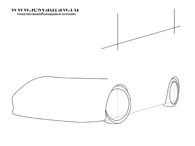 Как нарисовать Феррари карандашом поэтапно