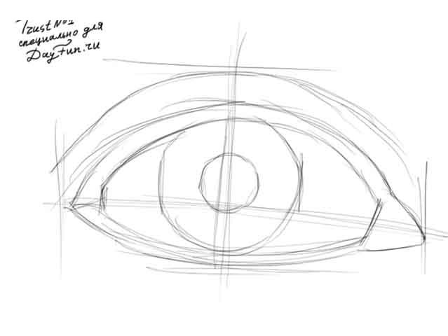 Como desenhar um olho - instruções de desenho passo a passo
