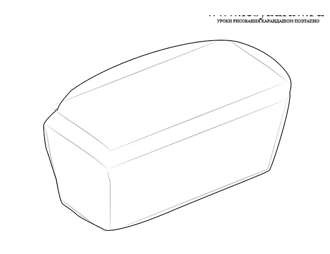 Как нарисовать хлеб карандашом поэтапно для детей