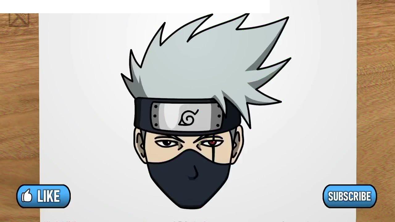 របៀបគូរ Kakashi Hatake ពី Naruto
