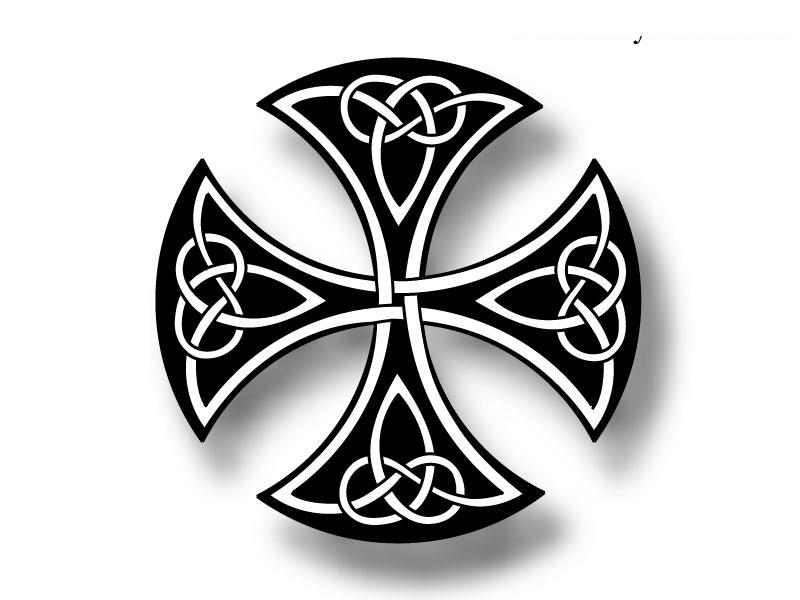 How to draw a Celtic cross