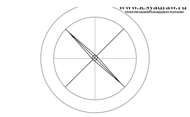 Как нарисовать компас карандашом поэтапно