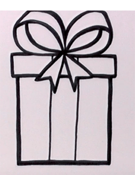 Wie man eine Geschenkbox zeichnet