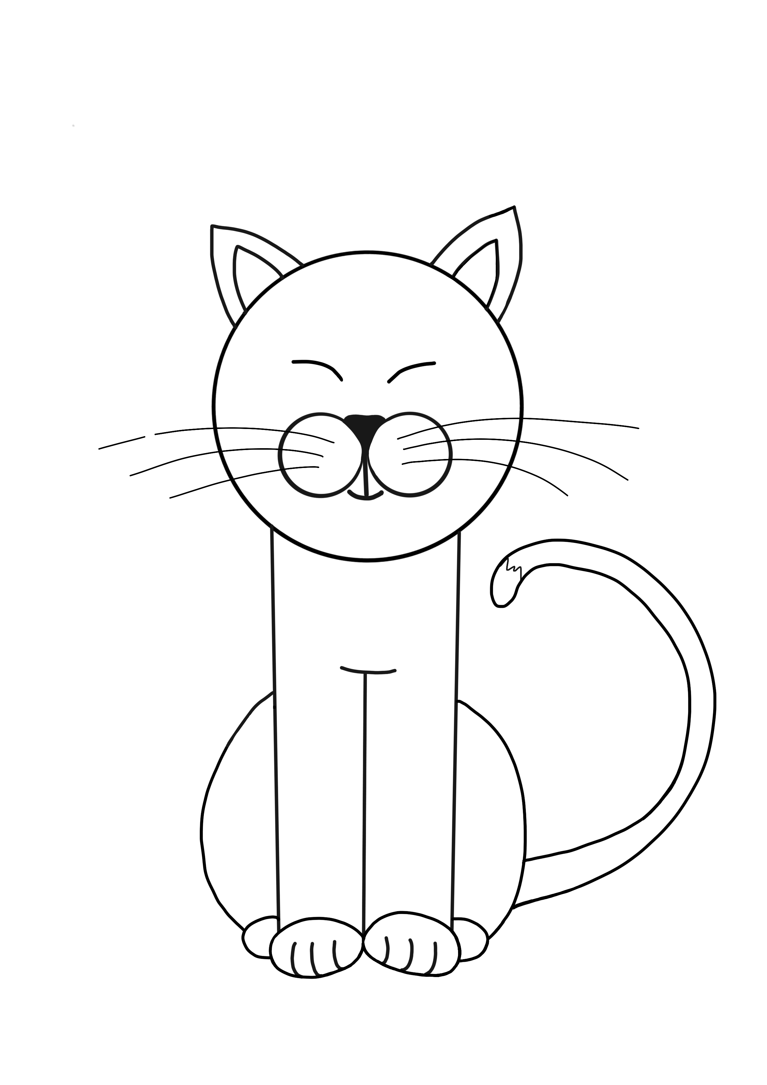 Как нарисовать кошку для детей