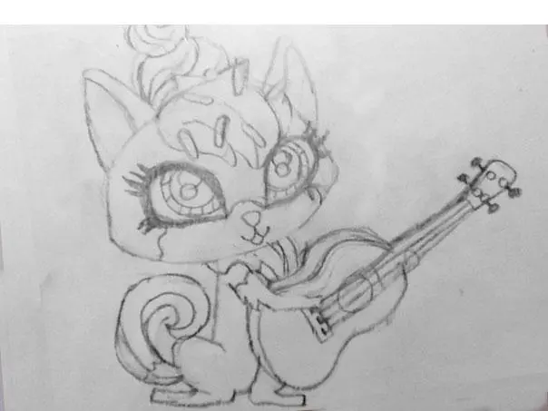 Как нарисовать кошку Шугар из LPS