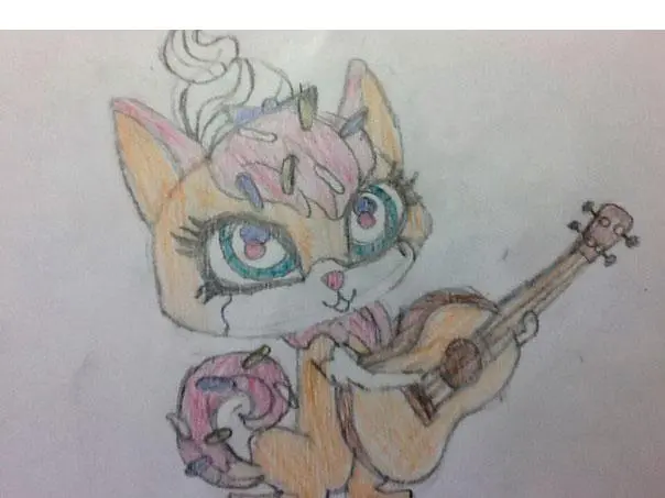 Как нарисовать кошку Шугар из LPS