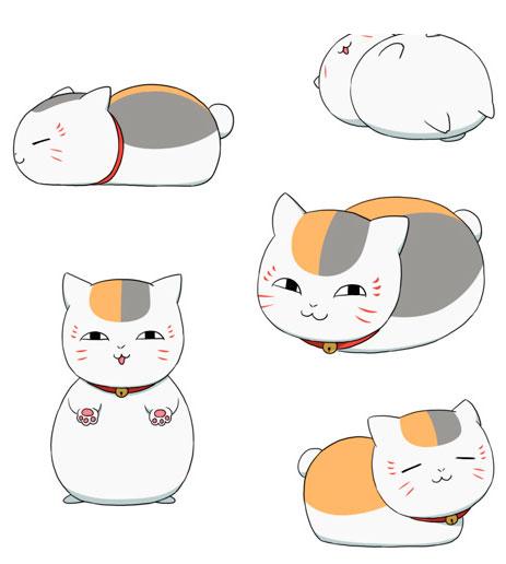 Hvordan man tegner en kat fra anime Book of Friendship Natsume