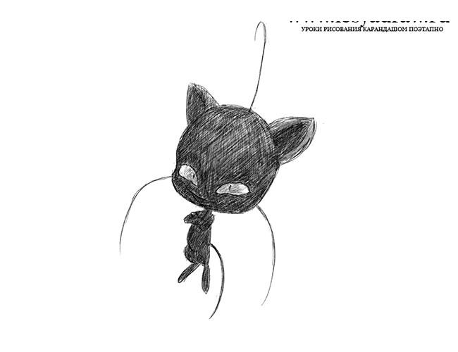 Как нарисовать кота Плагга из мф «Леди Баг и Супер Кот»